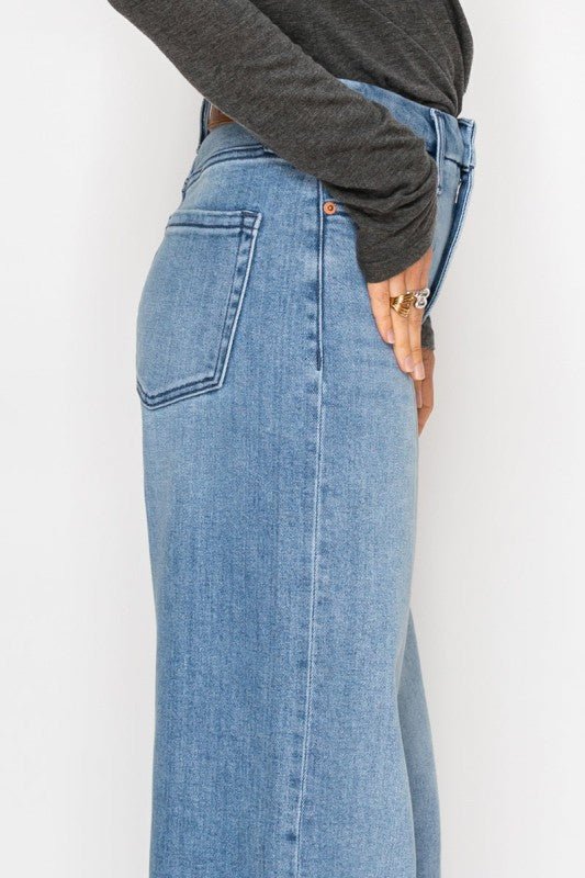 Artemis Vintage AT2109WDM - TUMMY CONTROL HIGH RISE A - WIDE JEANS - Sleekdenim.com