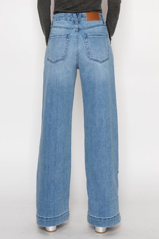 Artemis Vintage AT2109WDM - TUMMY CONTROL HIGH RISE A - WIDE JEANS - Sleekdenim.com