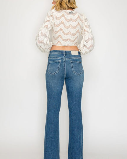 AT2106BTMT - TUMMY CONTROL HIGH RISE SLIM FLARE JE - Sleekdenim.com