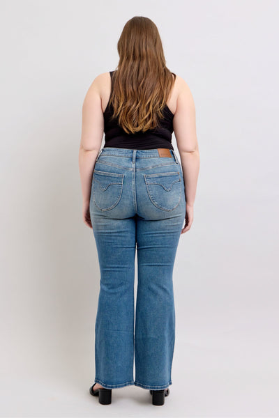 Judy Blue MR Tummy Control Vintage Wash Jeans | Sleekdenim.com