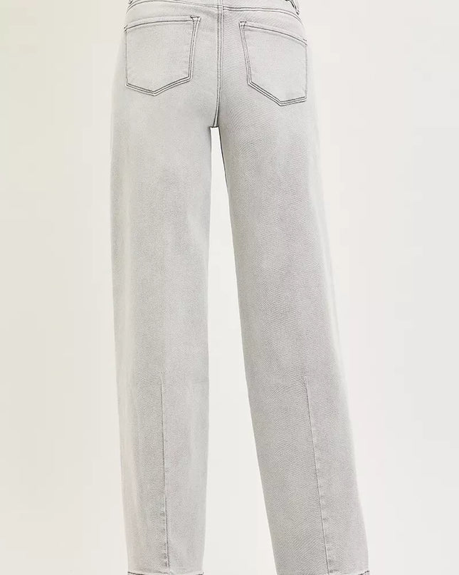 RISEN Slouchy Baggy Jeans with Contrast Stitching - Sleekdenim.com