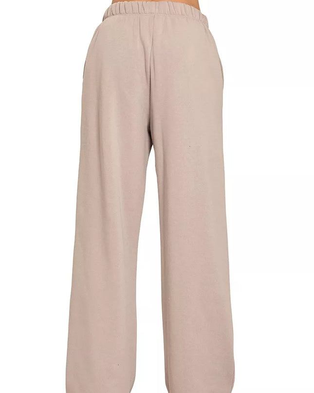 Zenana Fleece Sweatpant with Pockets - Sleekdenim.com