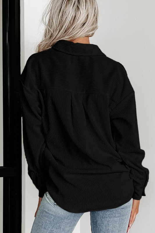 Houndstooth Corduroy Patchwork Flap Pocket Jackets - Sleekdenim.com