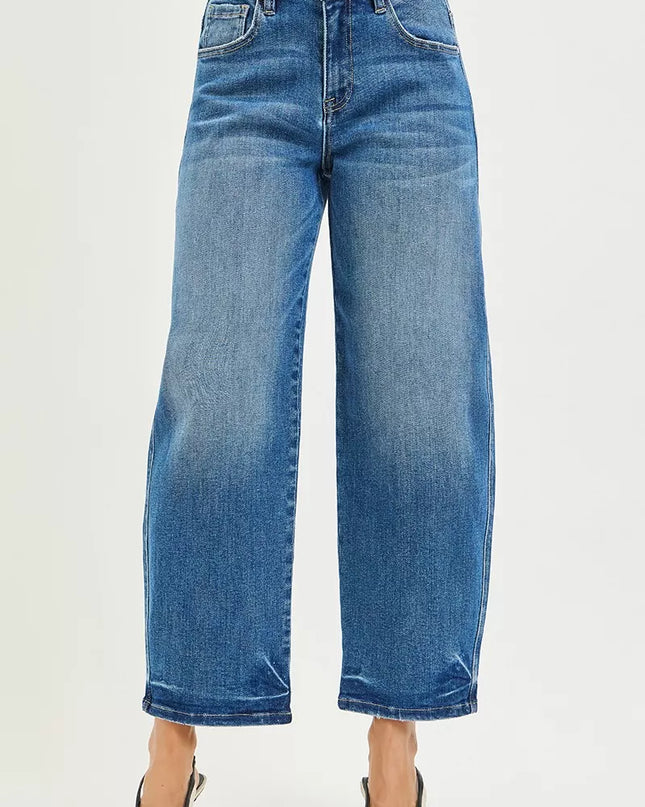 RISEN Slouchy Cropped Barrel Jeans - Sleekdenim.com
