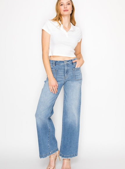 AT2080PZMT ECO FRIENDLY FABRIC HIGH RISE SLIM PALA - Artemis Vintage