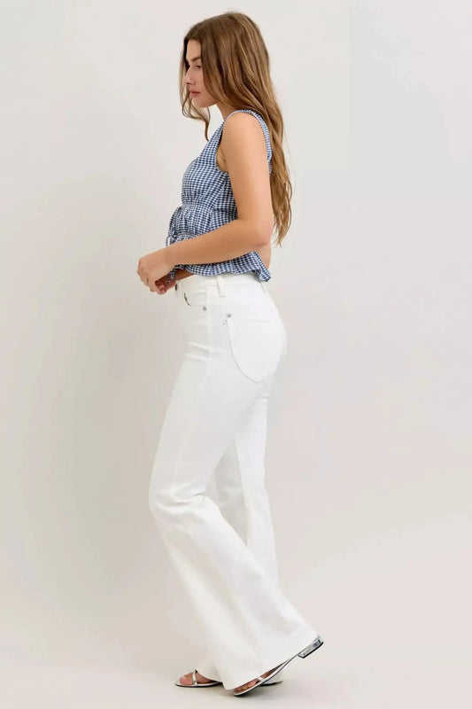 Judy Blue High-Waisted Tummy Control Flare Jeans 881081 - Sleekdenim.com
