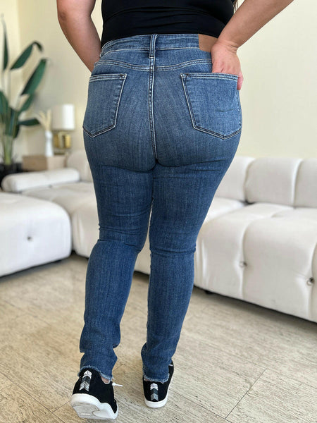 Judy Blue Full Size High Waist Distressed Skinny Jeans | Sleek Denim Boutique | Sleekdenim.com