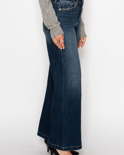 HYBRID STRETCH RIPPED RELAXED FLARE JEANS - Sleekdenim.com