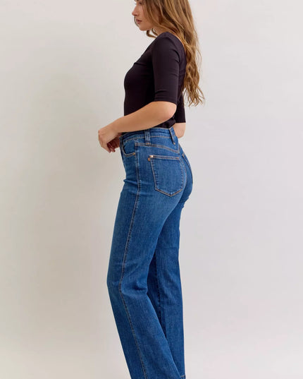 Judy Blue High Waist Tummy Control Straight Jeans - Sleekdenim.com