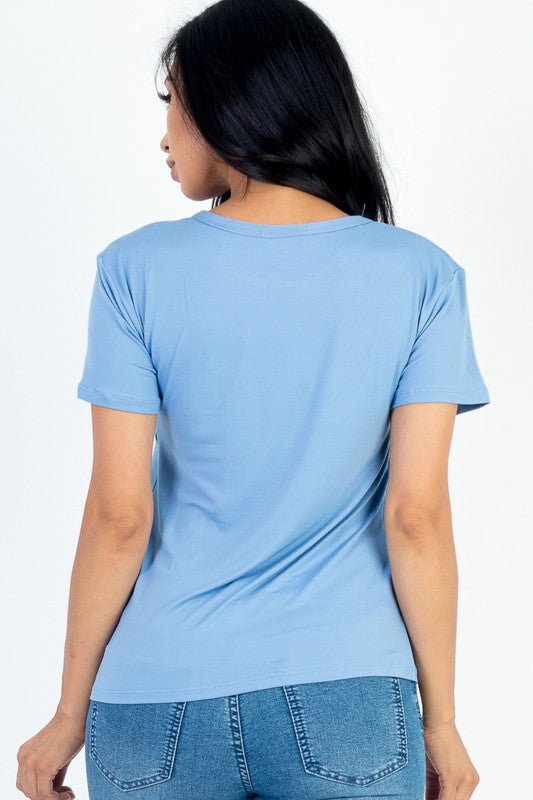 Basic Short Sleeve T-shirt - Sleekdenim.com