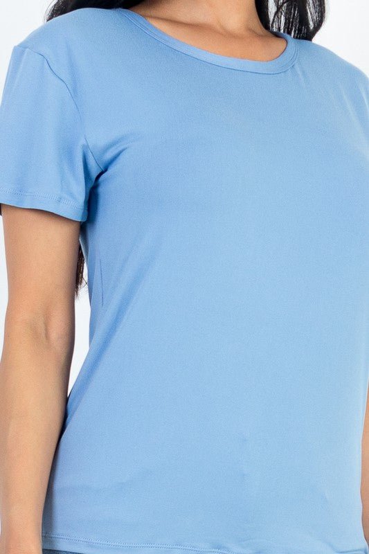 Basic Short Sleeve T-shirt - Sleekdenim.com