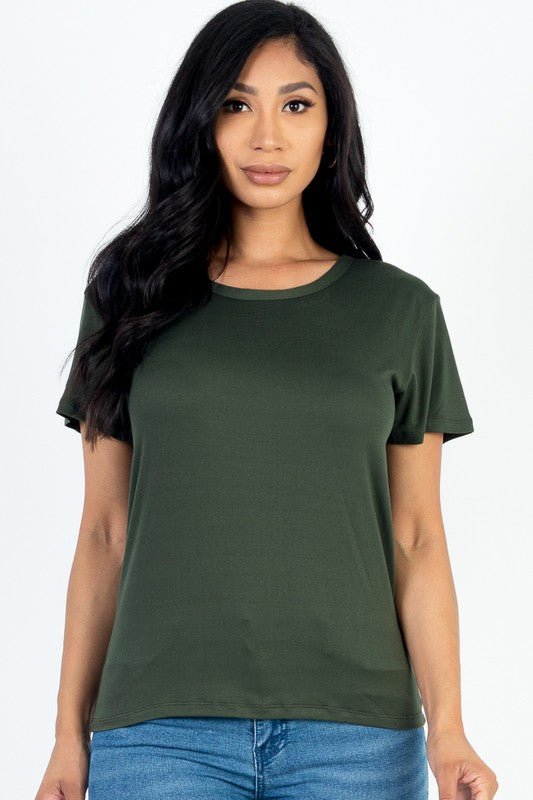 Basic Short Sleeve T-shirt - Sleekdenim.com