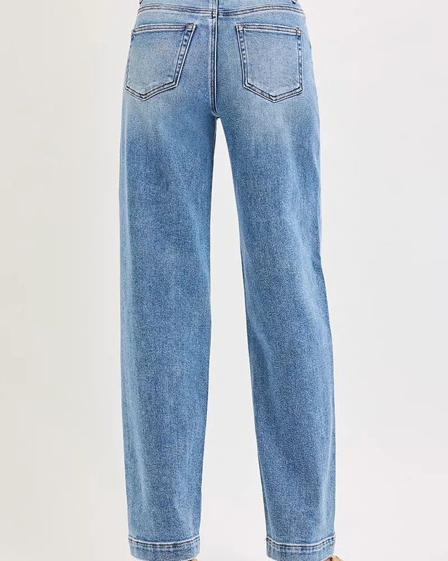 RISEN High Rise Wide Baggy Jeans - Sleekdenim.com