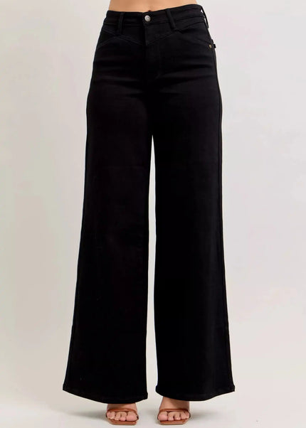 Judy Blue High-Waisted Wide Leg Jeans - Sleekdenim.com