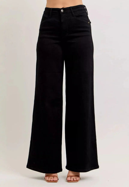 Judy Blue High-Waisted Wide Leg Jeans - Sleekdenim.com
