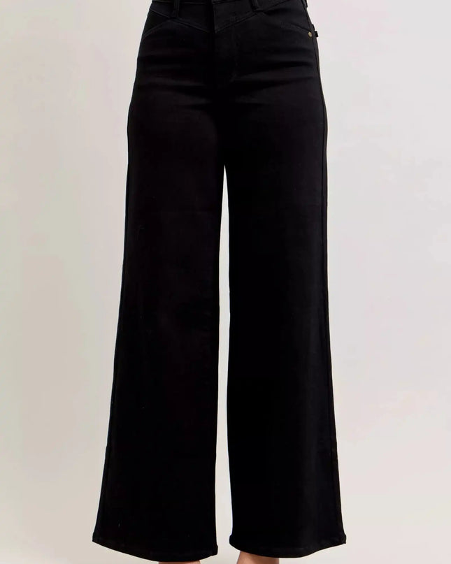 Judy Blue High-Waisted Wide Leg Jeans - Sleekdenim.com