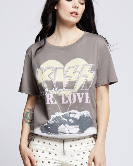 KISS Dr. Love Vintage Graphic Boyfriend Tee - Sleekdenim.com