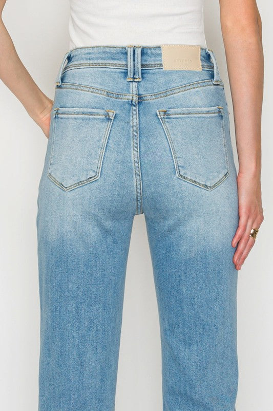 AT1120WDM - Ultra High Rise Modern Wide Jeans – Vi - Sleekdenim.com