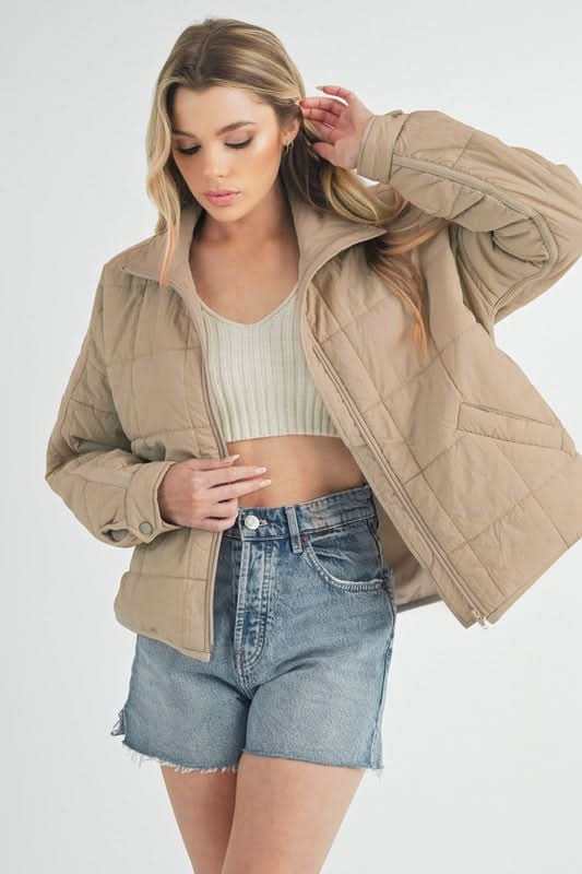 Bebe Puffer Jacket - Sleekdenim.com