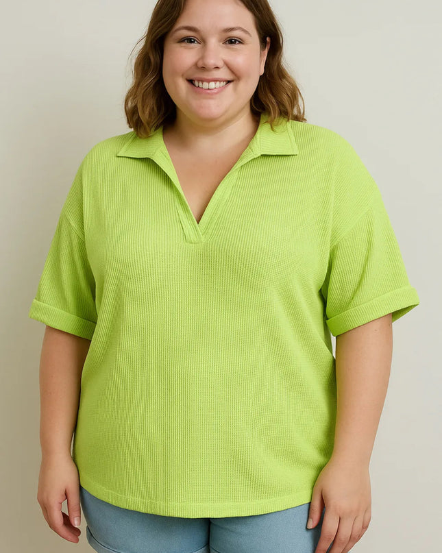 BiBi Mineral Washed Thermal Top - Sleekdenim.com