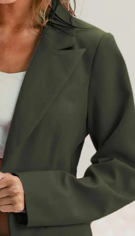 BiBi Single Breasted Peaked Lapel Blazer - Sleekdenim.com