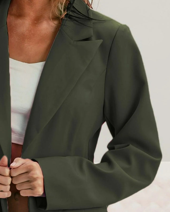 BiBi Single Breasted Peaked Lapel Blazer - Sleekdenim.com