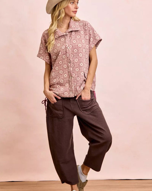 BiBi Washed Terry Pants with Pockets - Sleekdenim.com