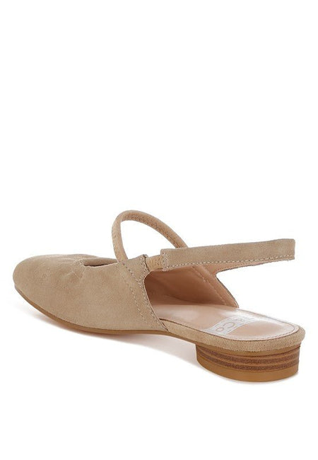 Bounzi Soft Suede Leather Slingback Sandals - Sleekdenim.com