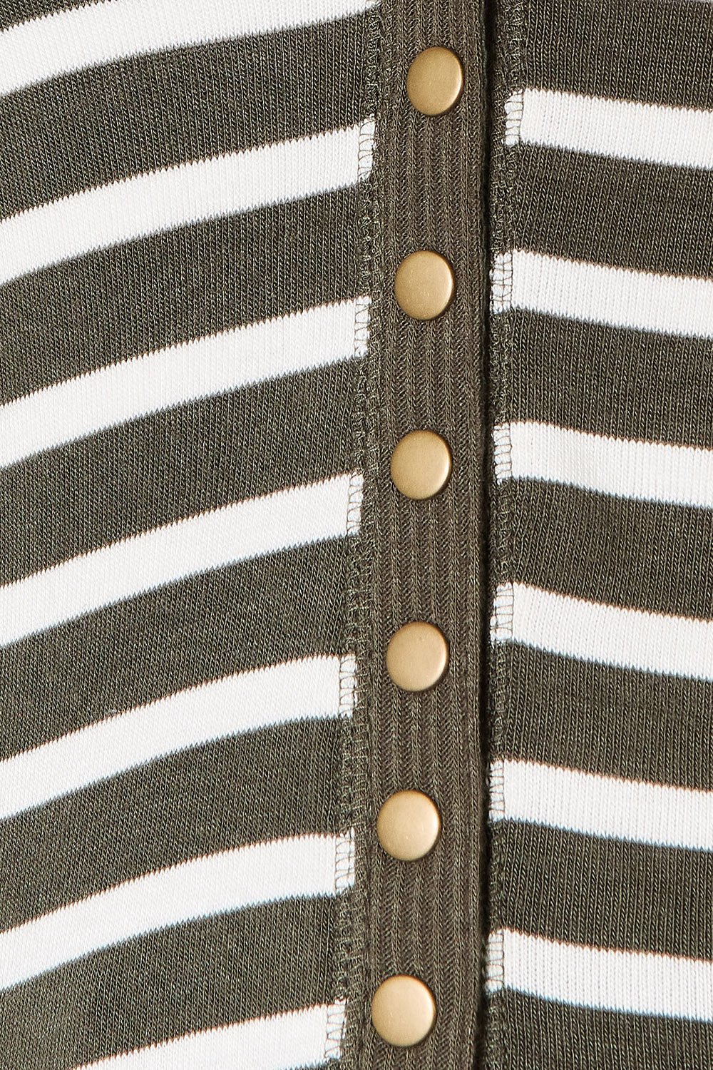 Zenana Full Size Striped Snap Down Cardigan | Sleekdenim.com