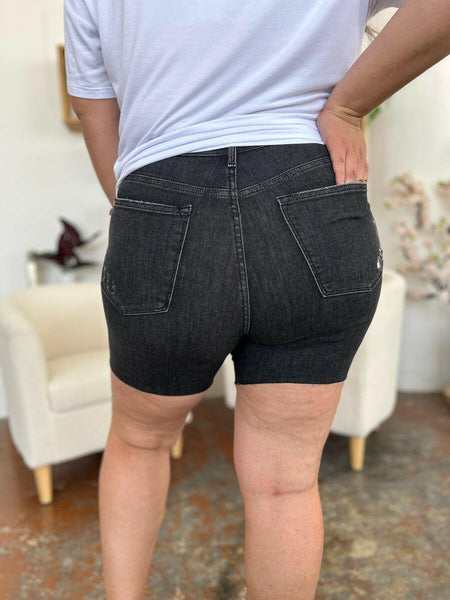 Judy Blue Full Size High Waist Rigid Magic Denim Shorts | Sleekdenim.com