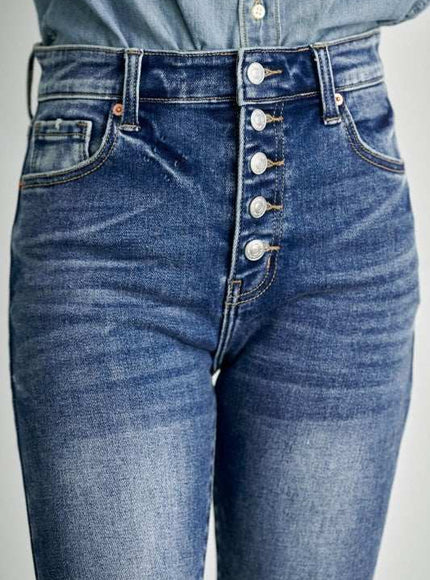 Artemis Vintage AT1068SKM HIGH RISE BUTTON SKINNY - Sleekdenim.com