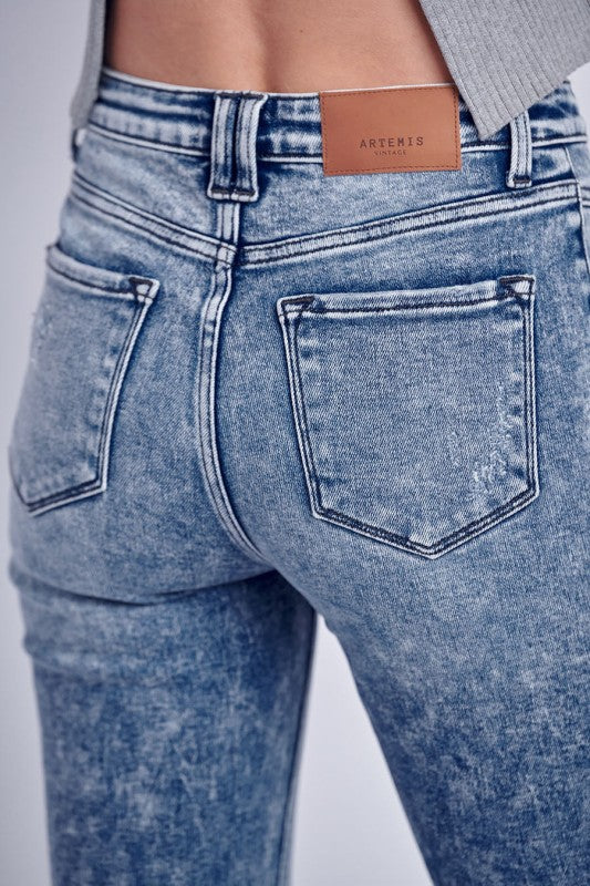 AT1026FLM High Rise Stretch Flare Jeans - Sleekdenim.com