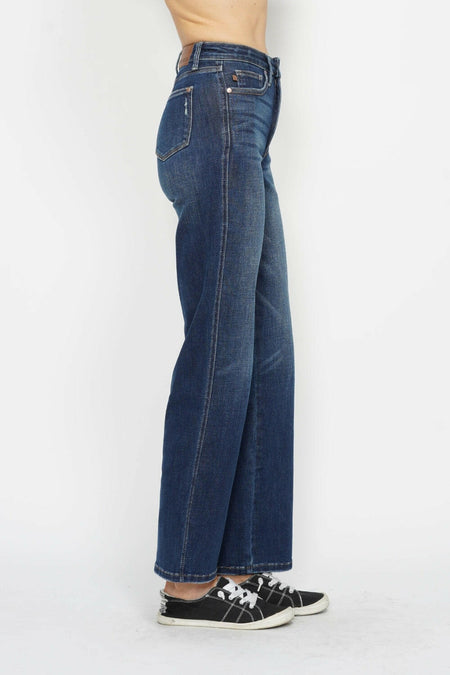 Judy Blue Full Size High Waist Tummy Control Straight Leg Jeans | Sleekdenim.com