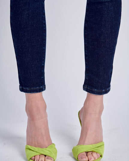 AT1041HSKD High Rise Skinny Jeans - Sleekdenim.com