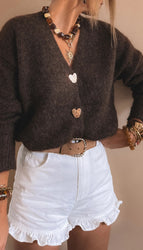 Chicory Coffee / L / 79%Polyester+13%Acrylic+5%Wool+3%Elastane