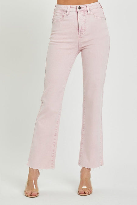 RISEN Full Size High Rise Tummy Control Straight Jeans | Sleekdenim.com