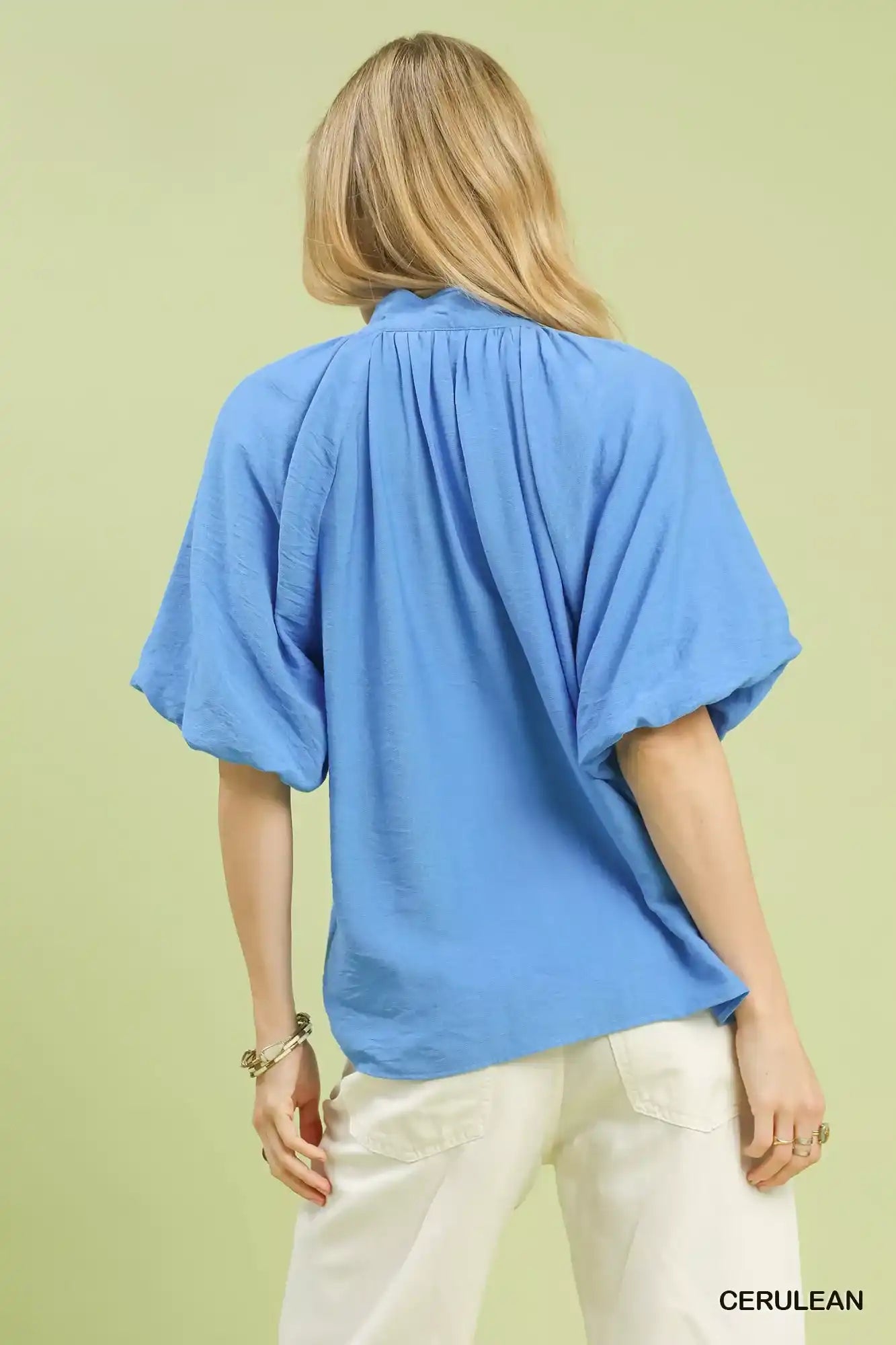Umgee Embroidered Boho Puff Sleeve Blouse - Sleekdenim.com