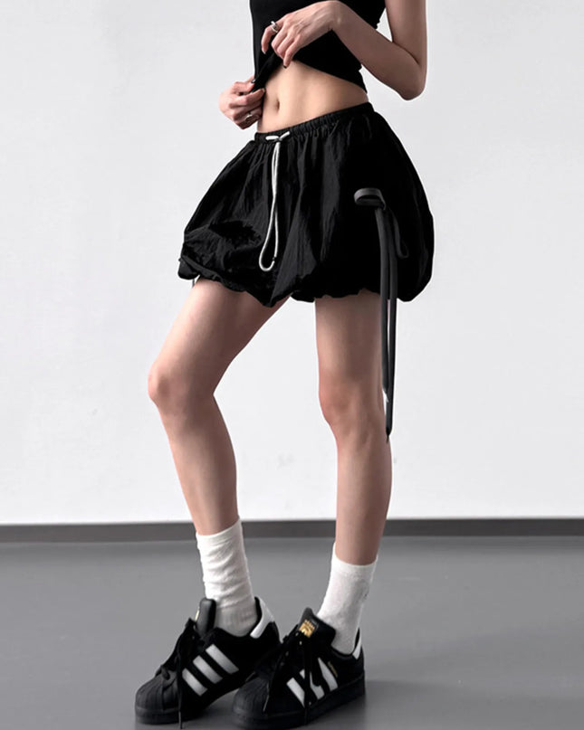 Bubble Drawstring Casual Shorts - Sleekdenim.com