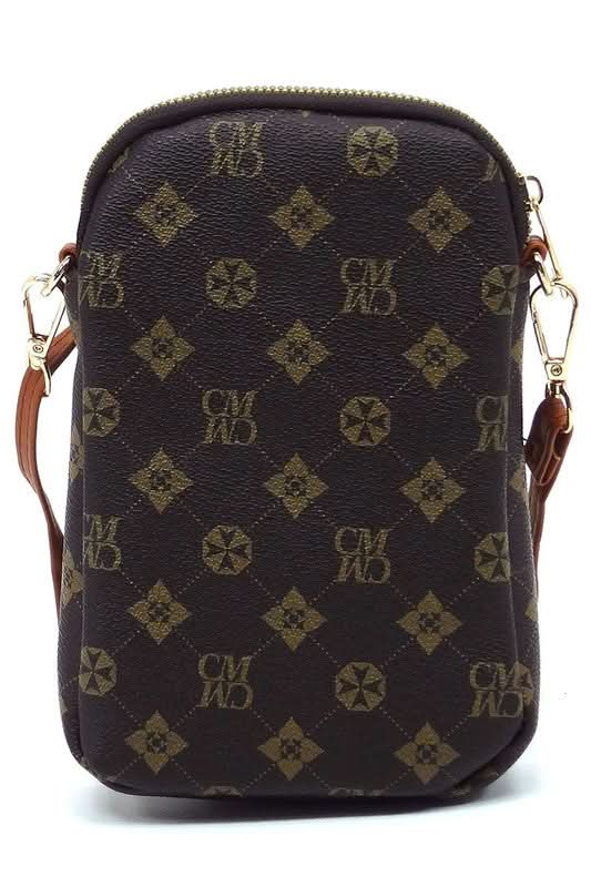 CM Monogram Mini Crossbody Bag Cell Phone Purse - Sleekdenim.com