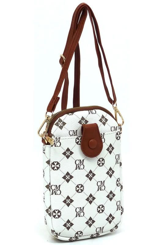 CM Monogram Mini Crossbody Bag Cell Phone Purse - Sleekdenim.com