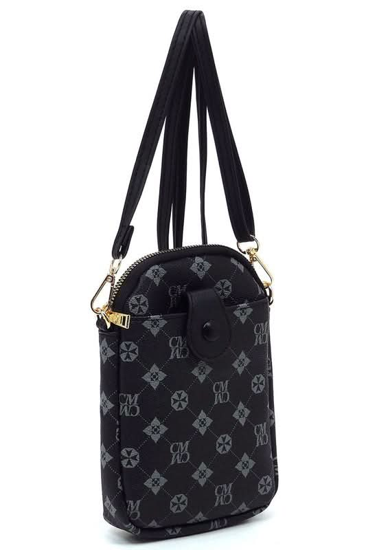 CM Monogram Mini Crossbody Bag Cell Phone Purse - Sleekdenim.com