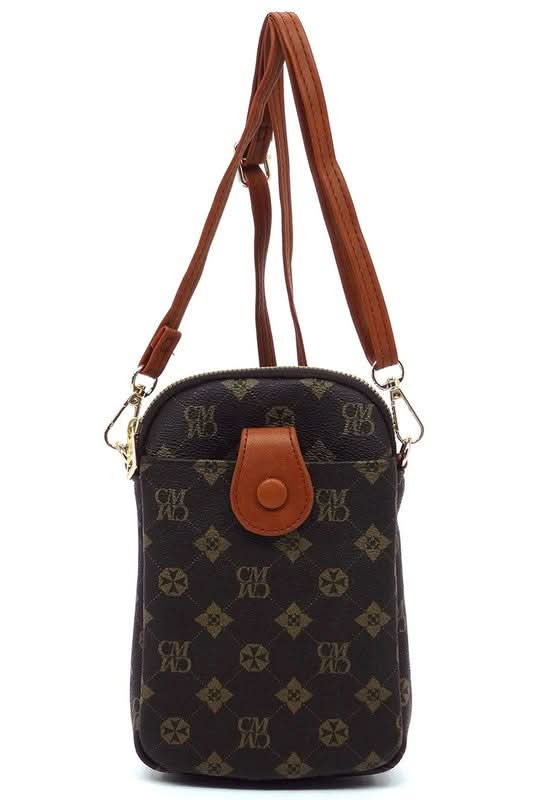 CM Monogram Mini Crossbody Bag Cell Phone Purse - Sleekdenim.com