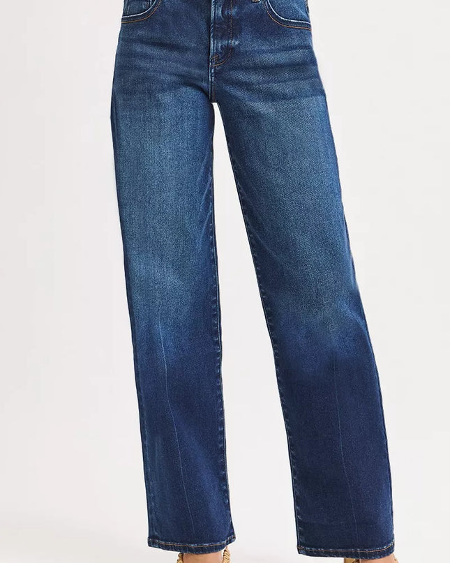 RISEN Mid Rise Wide Baggy Jeans - Sleekdenim.com