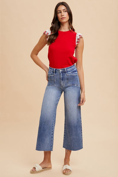 Annie Wear High Rise Wide Leg Jeans | Sleekdenim.com