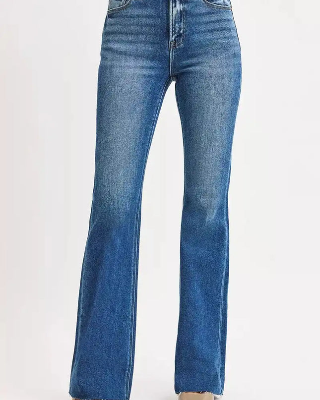 RISEN High Rise Flare Jeans - Sleekdenim.com