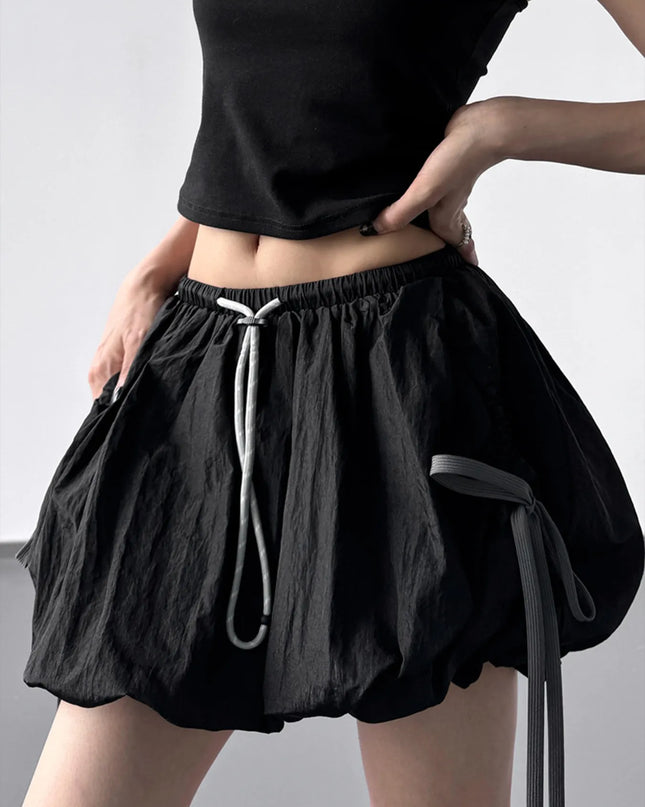 Bubble Drawstring Casual Shorts - Sleekdenim.com