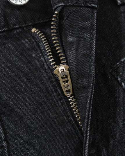 Denim Patch Pocket Wide Leg Jeans - Sleekdenim.com