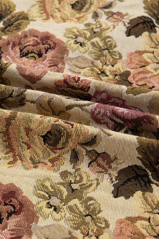 Floral Waffle Knit Patchwork Chest Pocket Buttoned - Sleekdenim.com