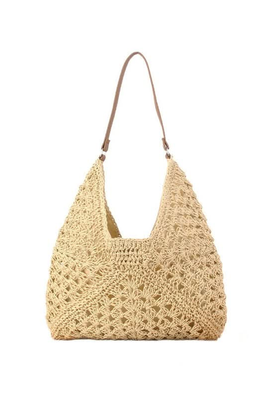 Dahlia Woven Straw Shoulder Bag - Sleekdenim.com