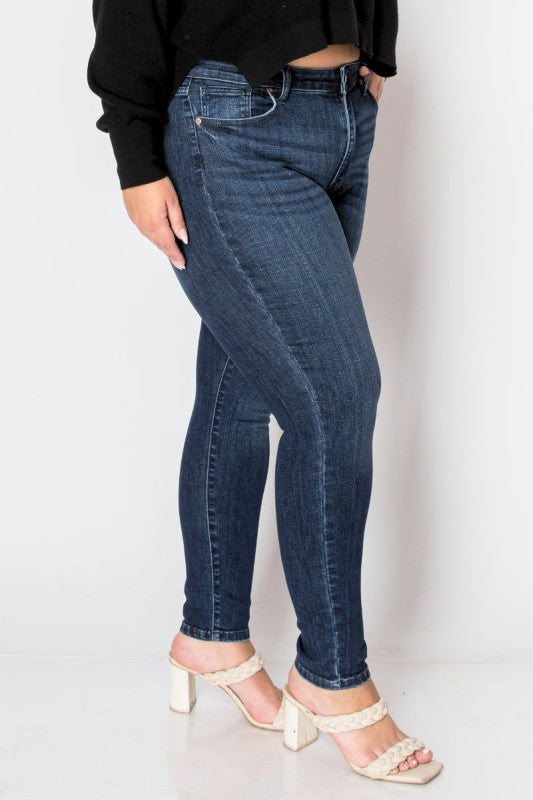 AT1041NSKDC-P Corset Plus Super Skinny Jeans - Sleekdenim.com